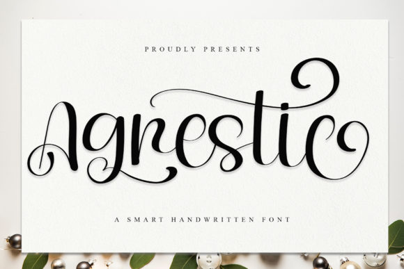 Agrestic: A Romantic Script Handwritten Font for Editorial Warmth