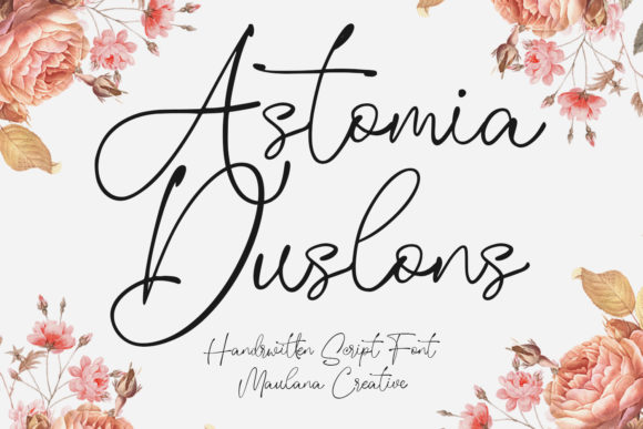 Astomia Duslons: A Script Font for Handmade Creators
