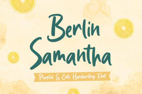 Berlin Samantha: A Sweet Script Handwritten Font for Brand Charm