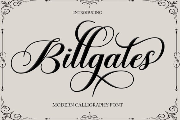 Billgates: A Refined Script Handwritten Font for Editorial Warmth