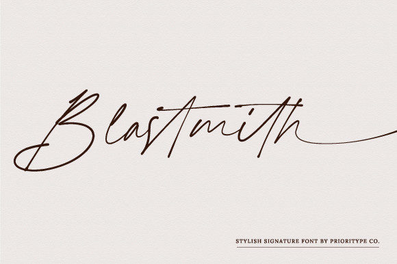 Blastmith Script Font for Handmade Branding & Printables