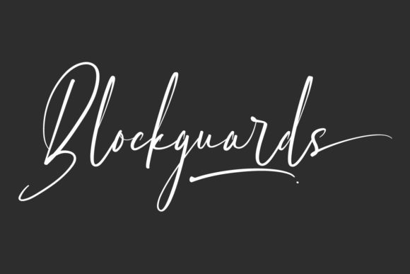 Blockguards: A Slim Script Font for Polished Branding