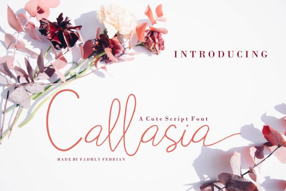 Callasia: A Script Font for Elegant Branding and Editorial Design