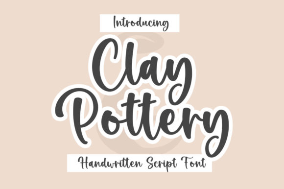 Clay Pottery Font for Elegant Handmade Branding