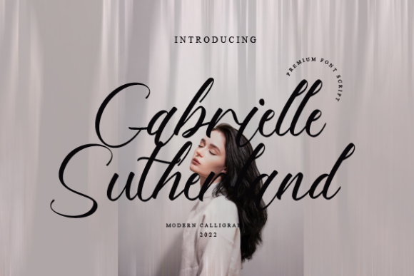 Discover Gabrielle Sutherland: A Script Font for Modern Web Design