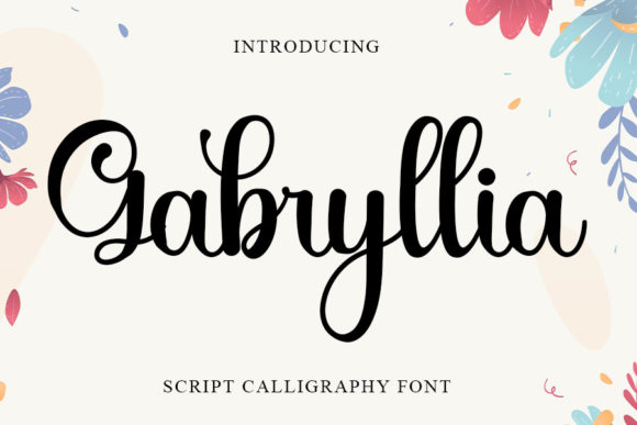 Gabryllia Script Font for Handmade Branding & Printables