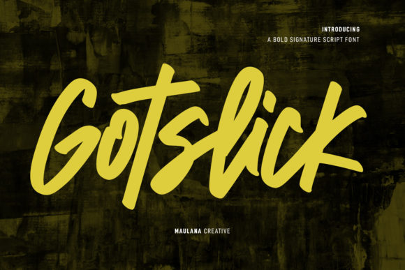 Gotslick: A Fancy Handwritten Script Font for Brand Personality