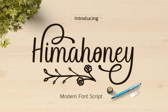 Himahoney: A Delicate Script Font for Editorial and Branding Design