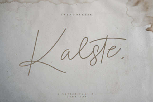 Kalste: A Script Font for Modern Branding and Web Design