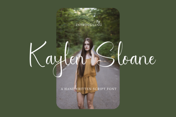 Kaylen Sloane Script Font for Handmade Makers