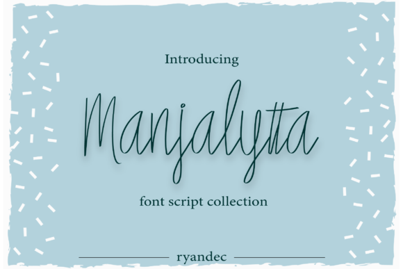 Manjalyta: A Script Font for Handmade Creativity