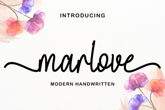 Marlove: A Script Font for Elegant Branding and Creative Projects