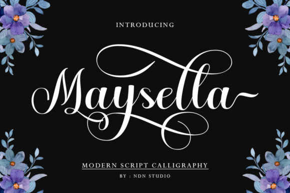 Maysella: A Script Font for Elegant Branding and Creative Projects