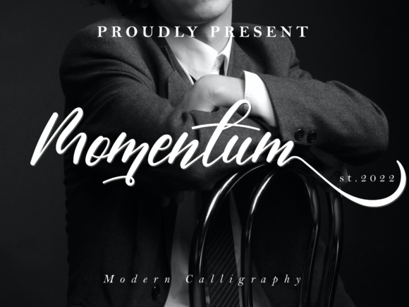 Momentum Script Handwritten Font for Elegant Design