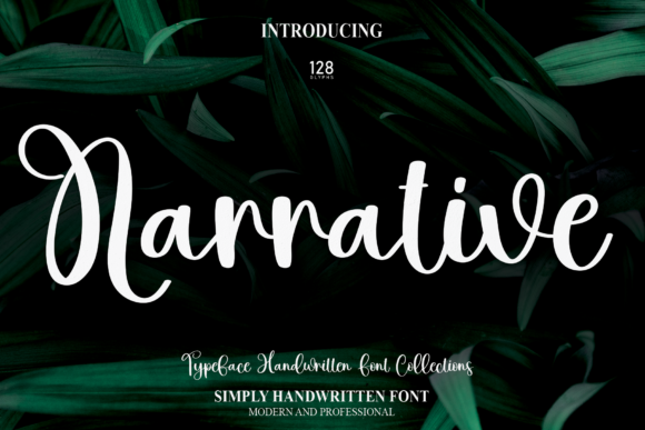 Narrative: A Script Font for Editorial Elegance