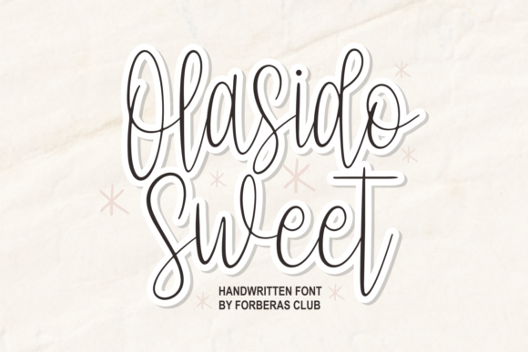 Olasido Sweet Script Font for Elegant Branding