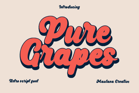 Pure Grapes: The Script Font That Elevates Your Digital Brand
