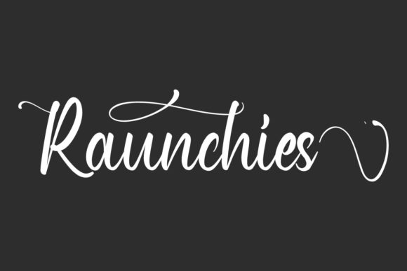 Raunchies Script Font for Elegant Digital Branding