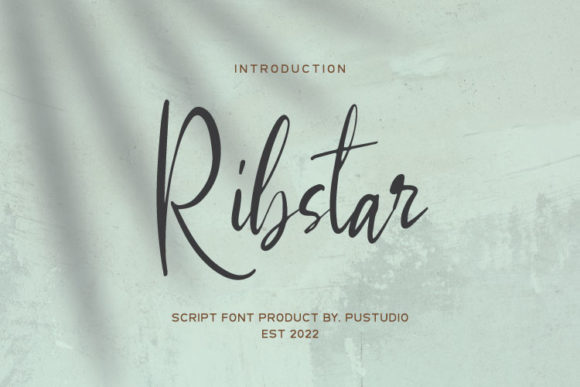 Ribstar: A Script Font for Creative Editorial Design