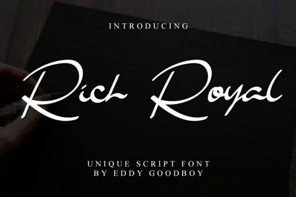 Rich Royal: A Script Font That Elevates Your Brand