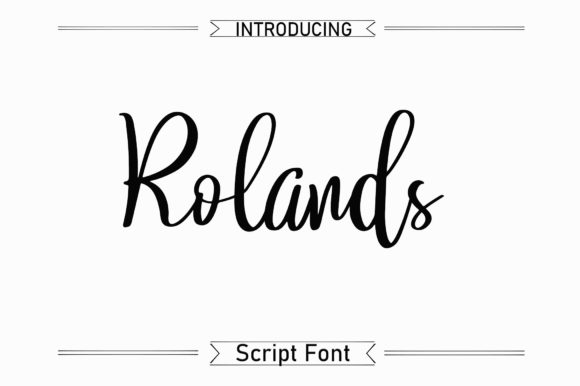 Rolands Script Font for Elegant Brand Identity Design