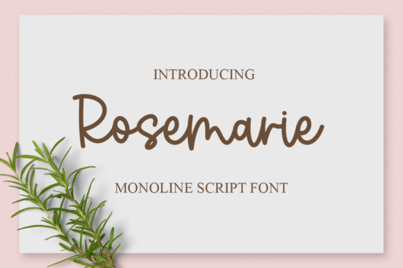 Rosemarie Script Font for Elegant Branding