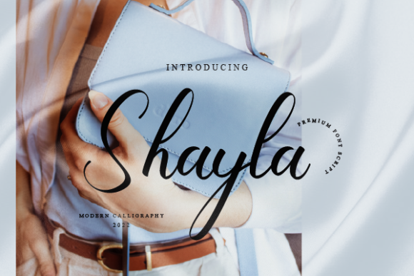 Shayla: A Delicate Script Font for Editorial Design