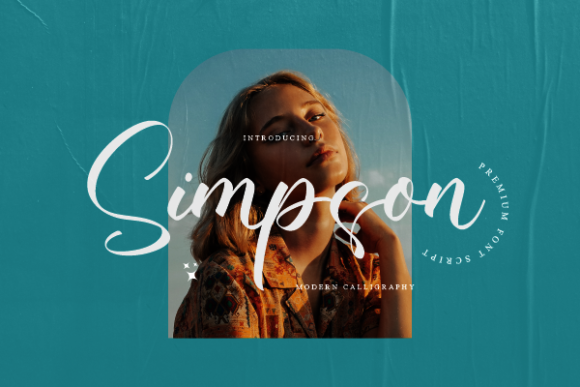 Simpson Script Font for Editorial Elegance