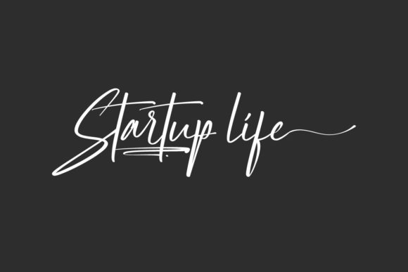 Startup Life Font: A Luxurious Script Handwritten Typeface for Branding