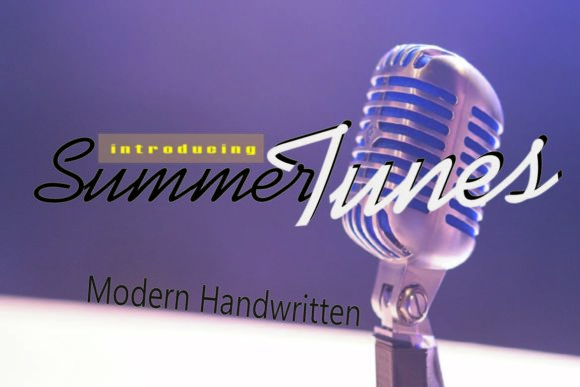 Summer Tunes: A Script Font for Creative Branding and Design