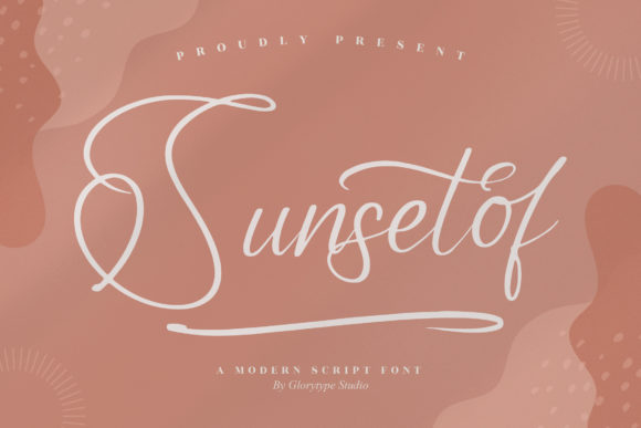 Sunsetof: A Script Font for Beautiful, Handmade Branding