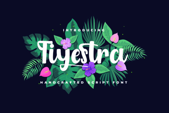 Tiyestra Font: A Sweet Paint-Brushed Script for Branding and Invitations
