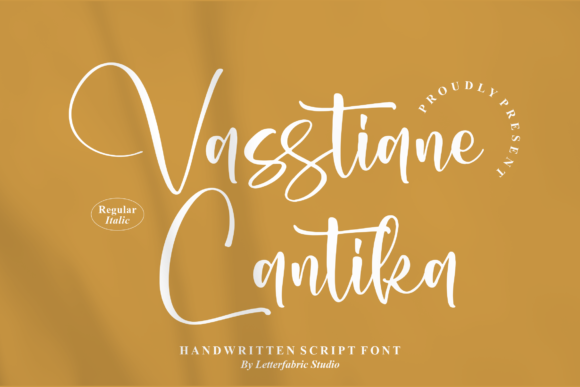 Vasstiane Cantika: A Script Font for Stylish Branding and Creative Projects