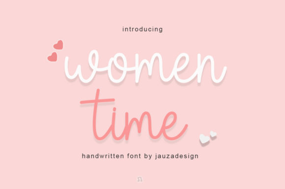 Women Time: A Delicate Script Font for Editorial Elegance