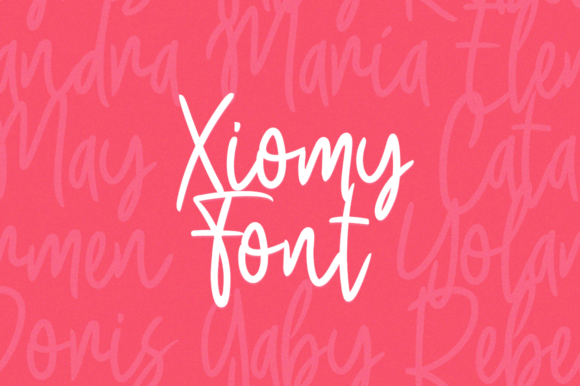 Xiomy Script Font for Handmade Brands & Printables